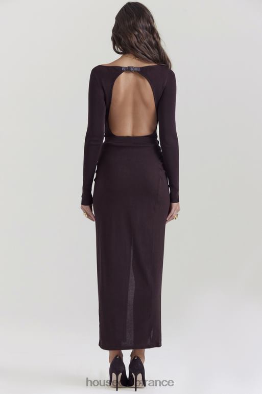 House of CB jupe mi-longue en maille expresso lilas N888H834 vêtements