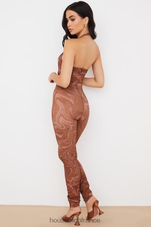 House of CB leggings en maille tourbillonnante violette N888H967 vêtements