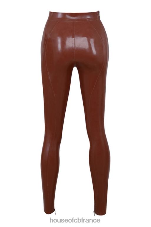 House of CB lia cacao legging taille haute en latex N888H969 vêtements