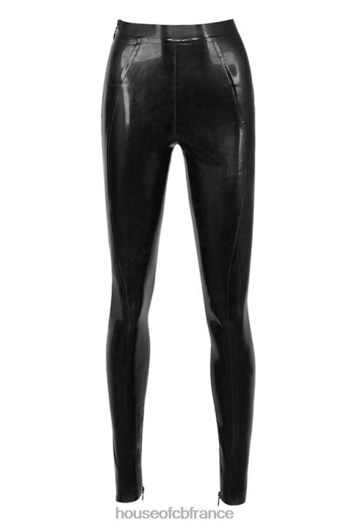House of CB lia leggings taille haute en latex noir N888H1010 vêtements