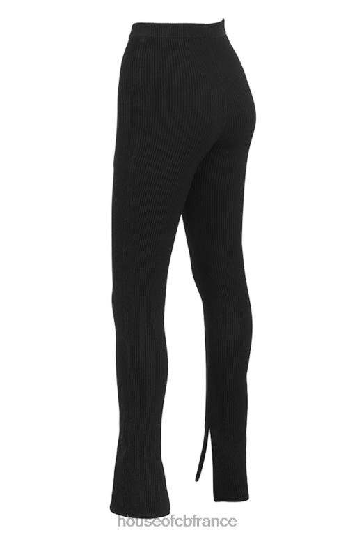 House of CB mitzi legging en maille côtelée noir N888H876 vêtements