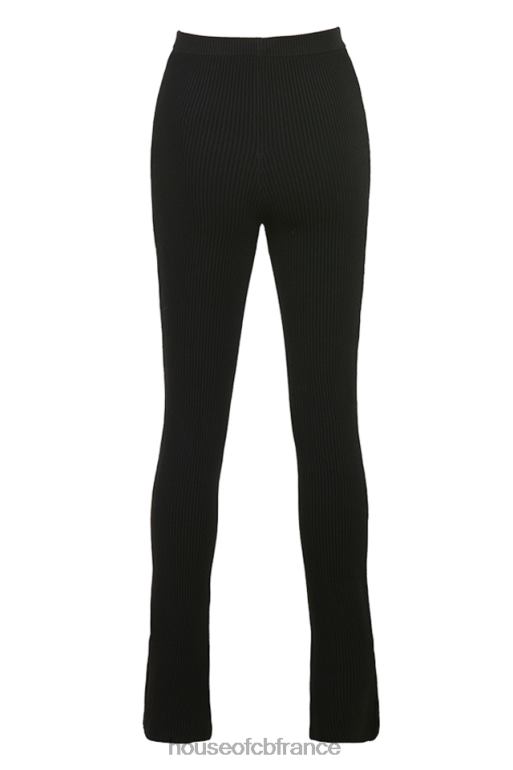 House of CB mitzi legging en maille côtelée noir N888H876 vêtements