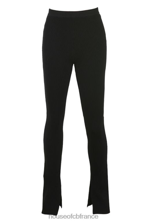 House of CB mitzi legging en maille côtelée noir N888H876 vêtements