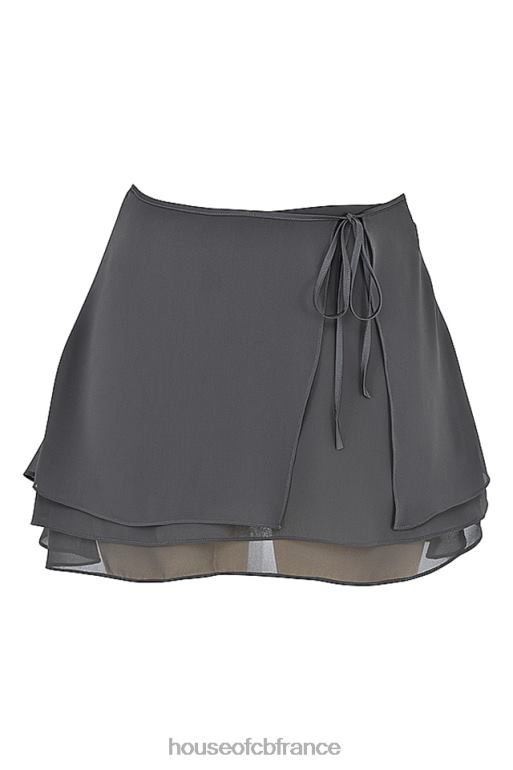 House of CB Clarice Shadow - Mini-jupe superposée flottante N888H935 vêtements