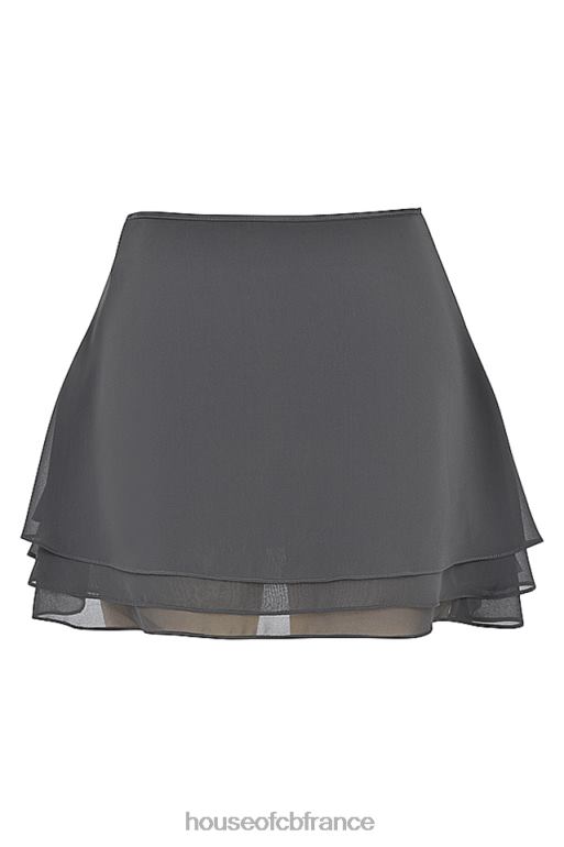 House of CB Clarice Shadow - Mini-jupe superposée flottante N888H935 vêtements
