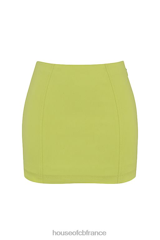 House of CB Nisha mini-jupe sculptante fluo N888H923 vêtements