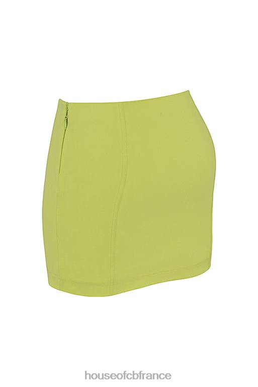 House of CB Nisha mini-jupe sculptante fluo N888H923 vêtements