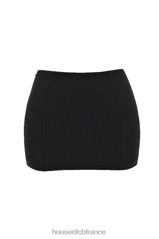 House of CB Nisha mini-jupe sculptante noire N888H896 vêtements