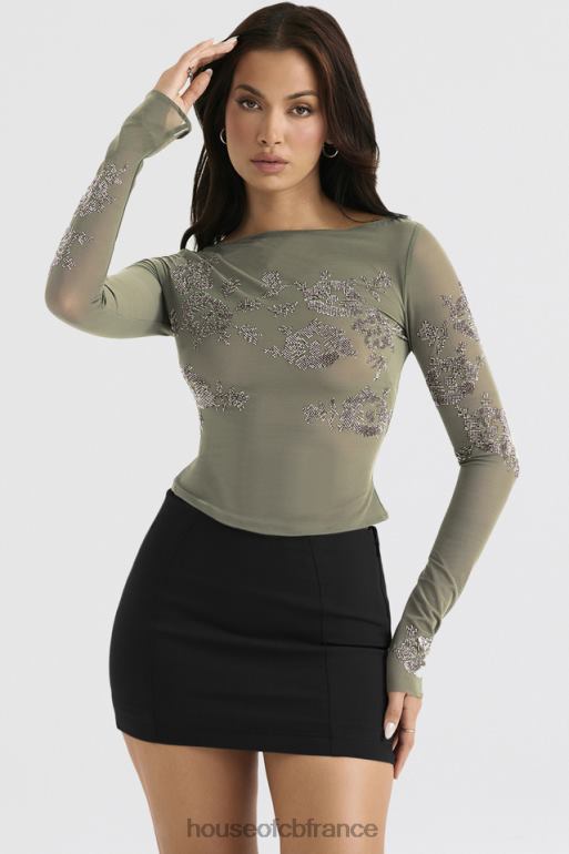 House of CB Nisha mini-jupe sculptante noire N888H896 vêtements