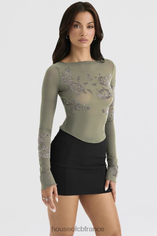 House of CB Nisha mini-jupe sculptante noire N888H896 vêtements