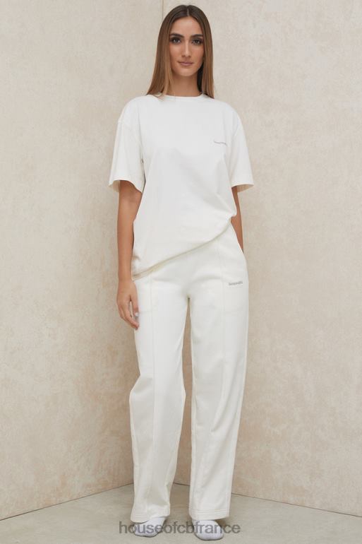 House of CB Dina - Pantalon de survêtement coupe droite blanc cassé N888H1002 vêtements
