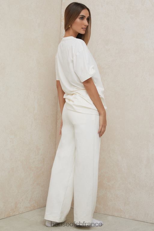 House of CB Dina - Pantalon de survêtement coupe droite blanc cassé N888H1002 vêtements