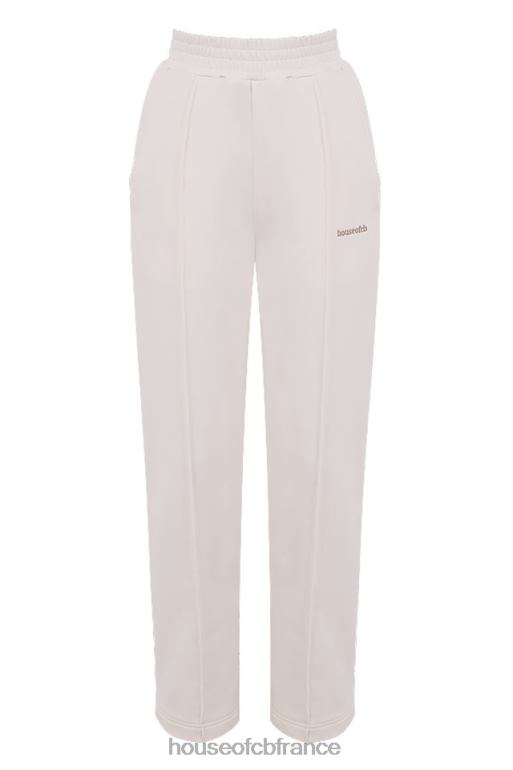 House of CB Dina - Pantalon de survêtement coupe droite blanc cassé N888H1002 vêtements