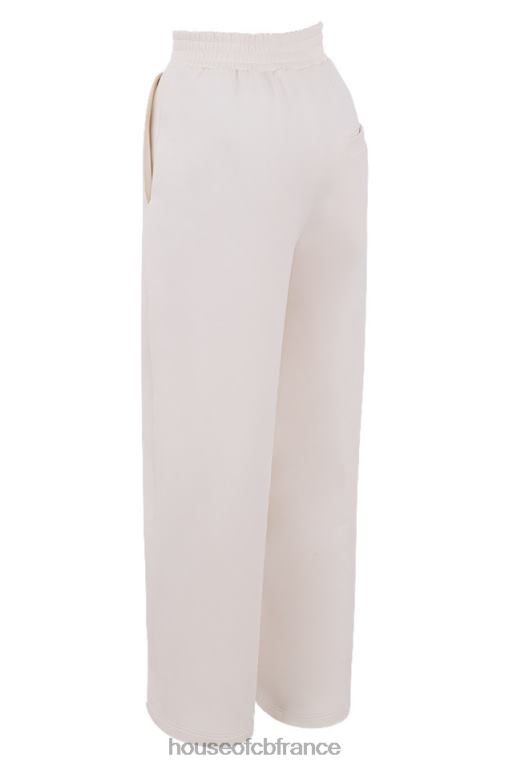 House of CB Dina - Pantalon de survêtement coupe droite blanc cassé N888H1002 vêtements