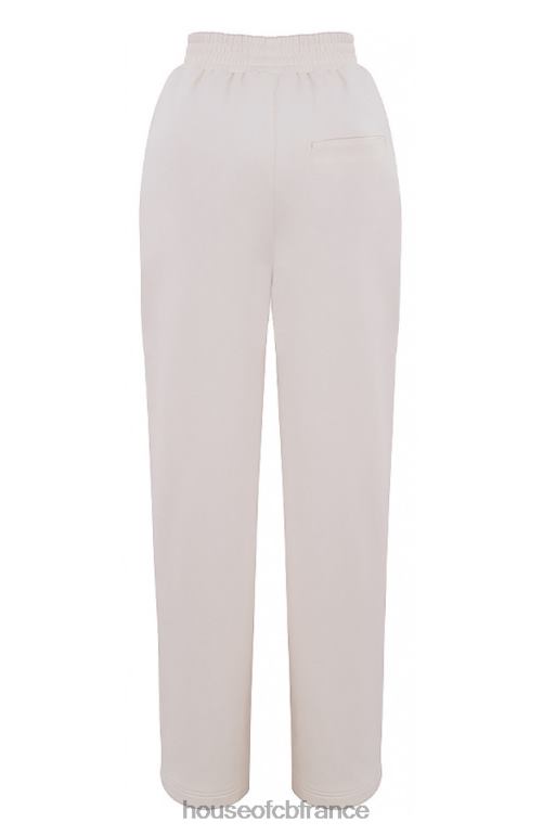 House of CB Dina - Pantalon de survêtement coupe droite blanc cassé N888H1002 vêtements