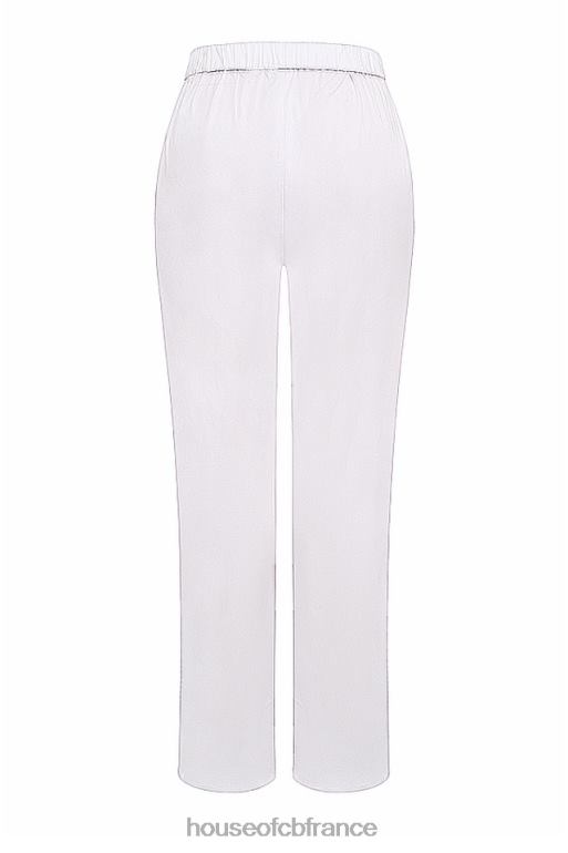 House of CB pantalon Reno blanc coupe décontractée N888H853 vêtements