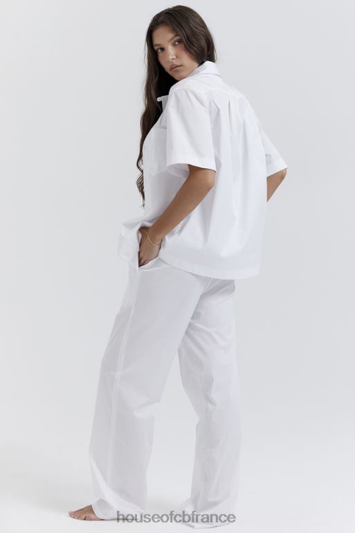 House of CB pantalon Reno blanc coupe décontractée N888H853 vêtements