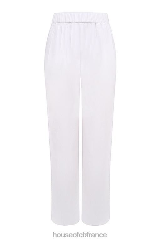 House of CB pantalon Reno blanc coupe décontractée N888H853 vêtements