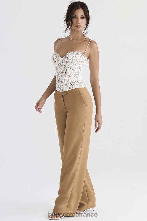 House of CB pantalon ajusté décontracté cameron caramel N888H907 vêtements
