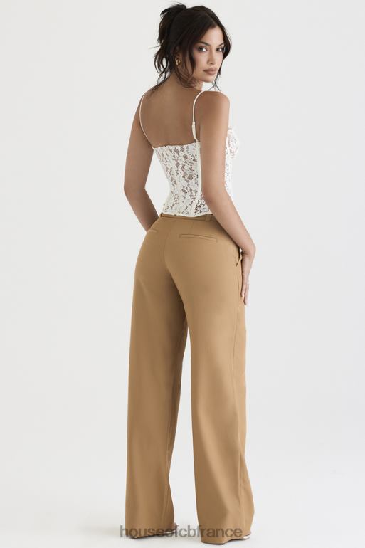 House of CB pantalon ajusté décontracté cameron caramel N888H907 vêtements
