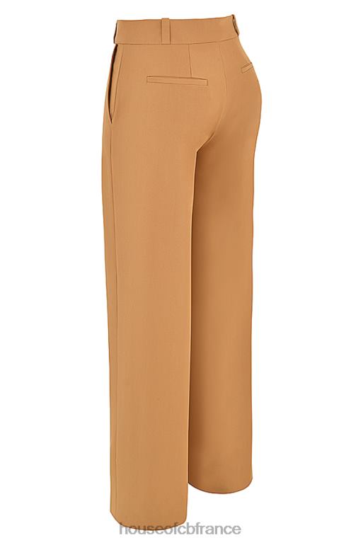 House of CB pantalon ajusté décontracté cameron caramel N888H907 vêtements