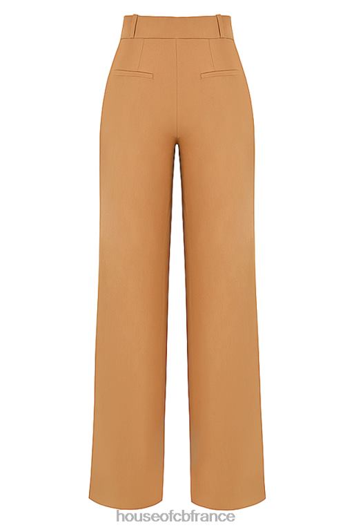 House of CB pantalon ajusté décontracté cameron caramel N888H907 vêtements