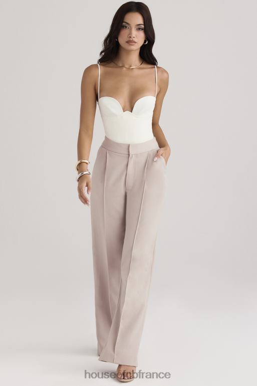 House of CB pantalon ample beige alivia N888H926 vêtements