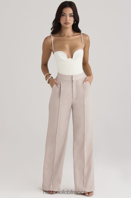 House of CB pantalon ample beige alivia N888H926 vêtements