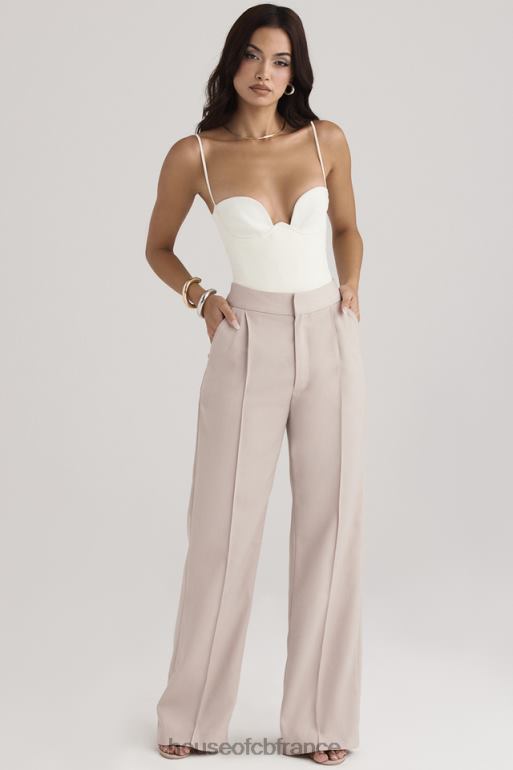 House of CB pantalon ample beige alivia N888H926 vêtements