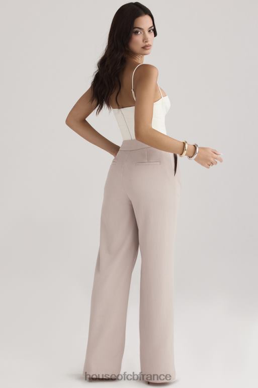 House of CB pantalon ample beige alivia N888H926 vêtements