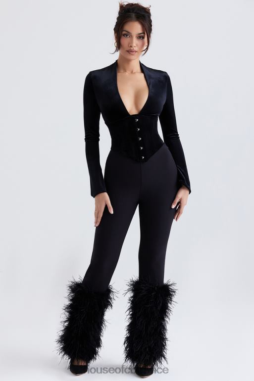 House of CB pantalon à bordures noires Nicolette N888H888 vêtements