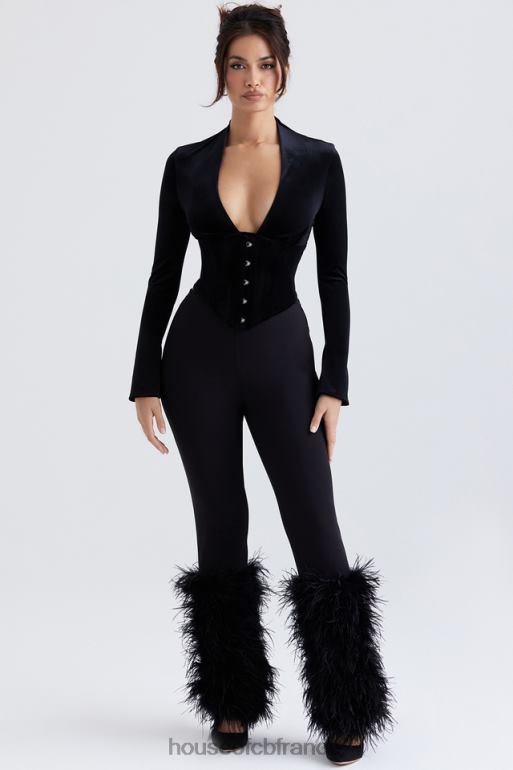 House of CB pantalon à bordures noires Nicolette N888H888 vêtements