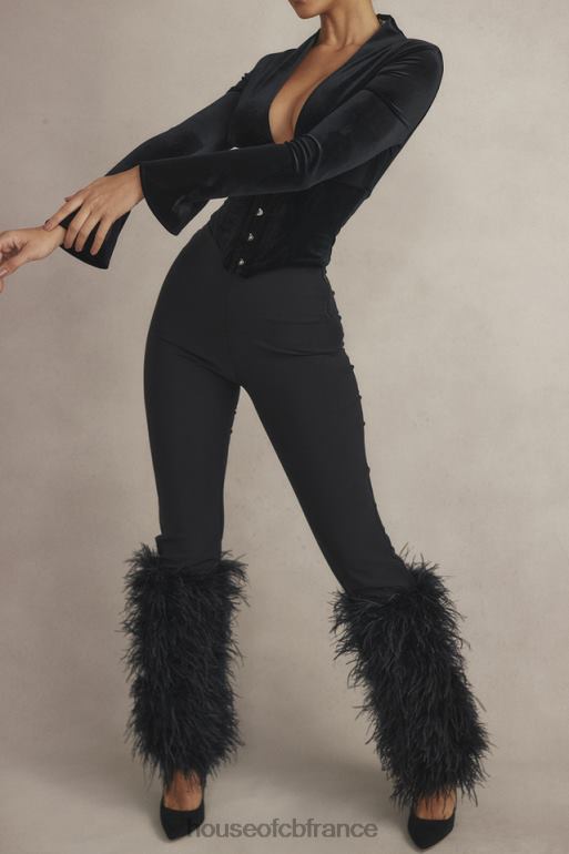 House of CB pantalon à bordures noires Nicolette N888H888 vêtements