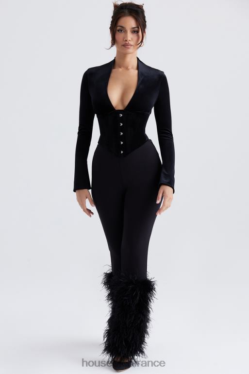 House of CB pantalon à bordures noires Nicolette N888H888 vêtements