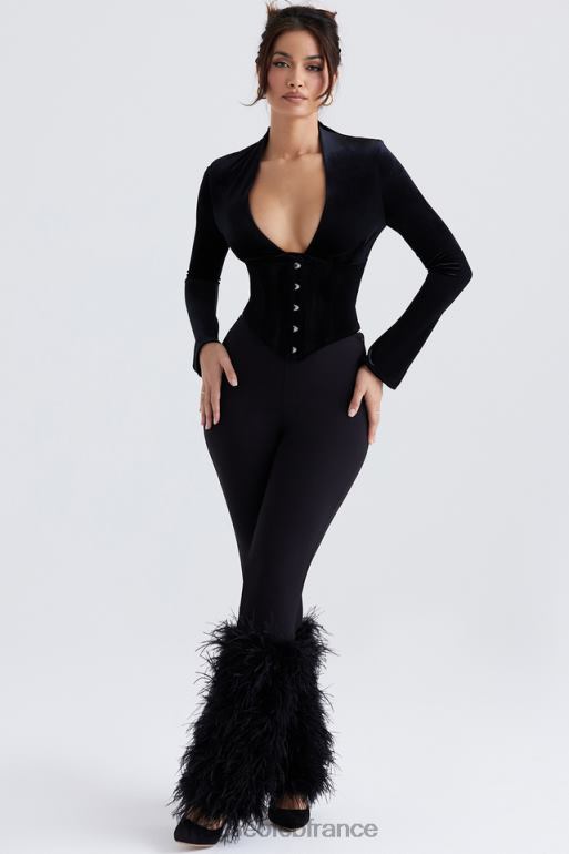 House of CB pantalon à bordures noires Nicolette N888H888 vêtements