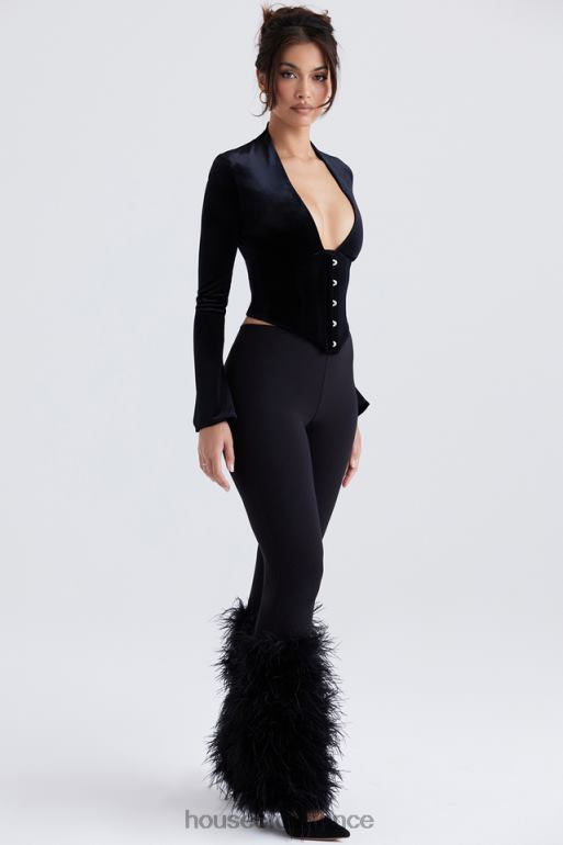House of CB pantalon à bordures noires Nicolette N888H888 vêtements