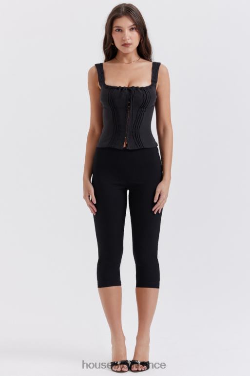 House of CB pantalon capri noir halima N888H865 vêtements