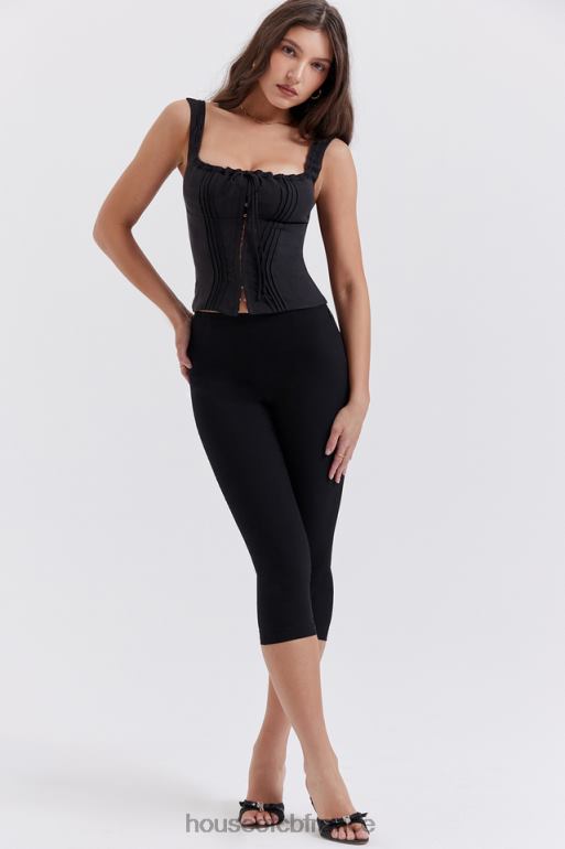 House of CB pantalon capri noir halima N888H865 vêtements