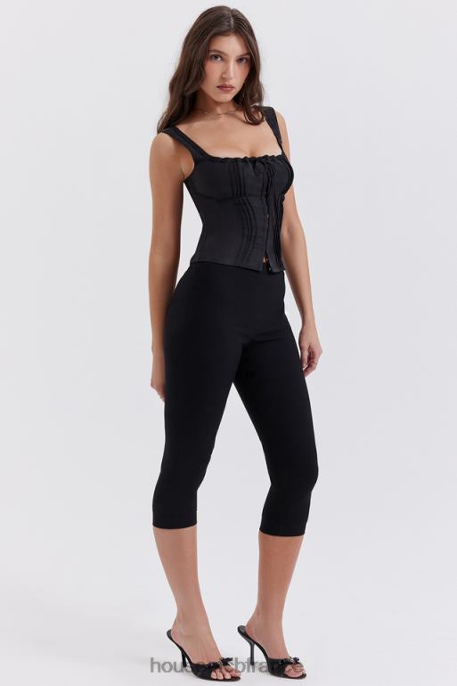 House of CB pantalon capri noir halima N888H865 vêtements