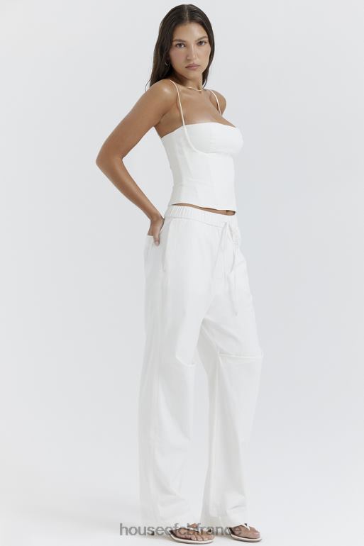 House of CB pantalon cargo blanc Luna N888H855 vêtements