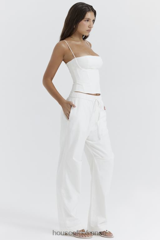 House of CB pantalon cargo blanc Luna N888H855 vêtements