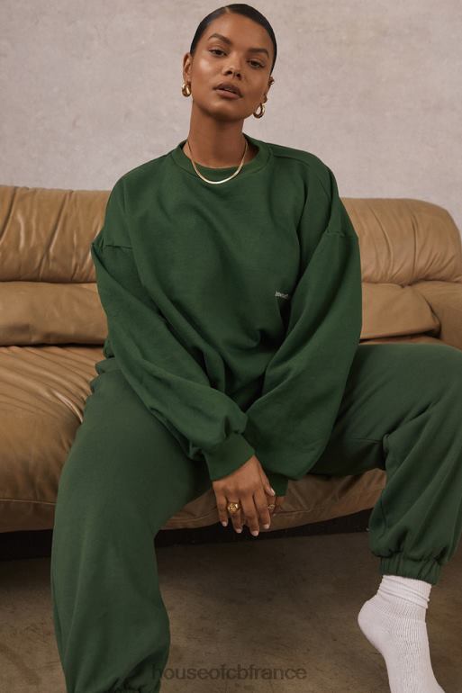 House of CB pantalon de jogging brossé vert nuage N888H1004 vêtements