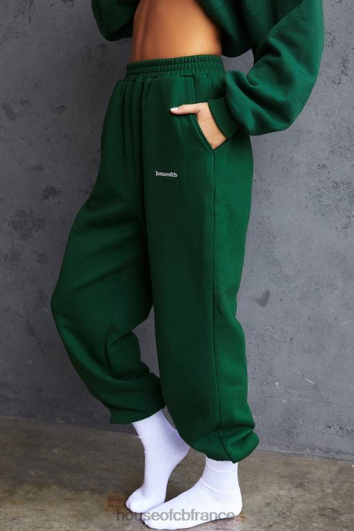 House of CB pantalon de jogging brossé vert nuage N888H1004 vêtements