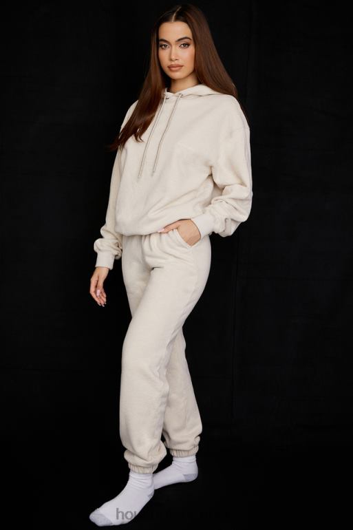 House of CB pantalon de jogging à dos en polaire sky avoine N888H953 vêtements