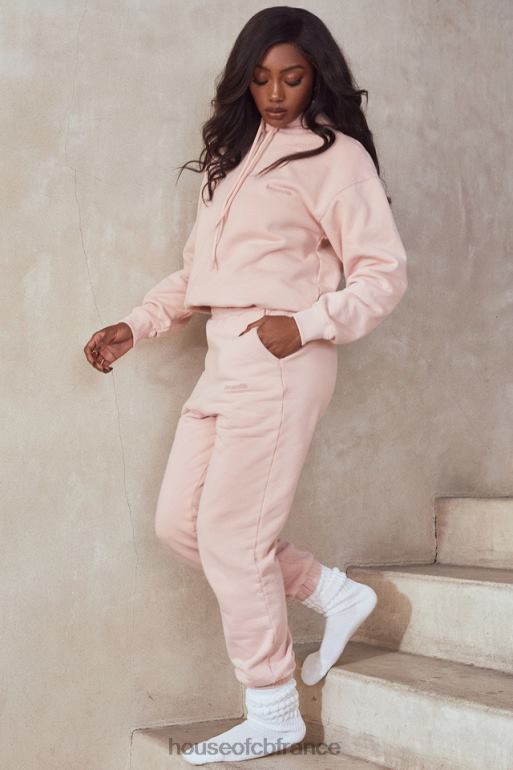 House of CB pantalon de jogging à dos en polaire sky blush N888H976 vêtements