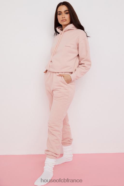 House of CB pantalon de jogging à dos en polaire sky blush N888H976 vêtements