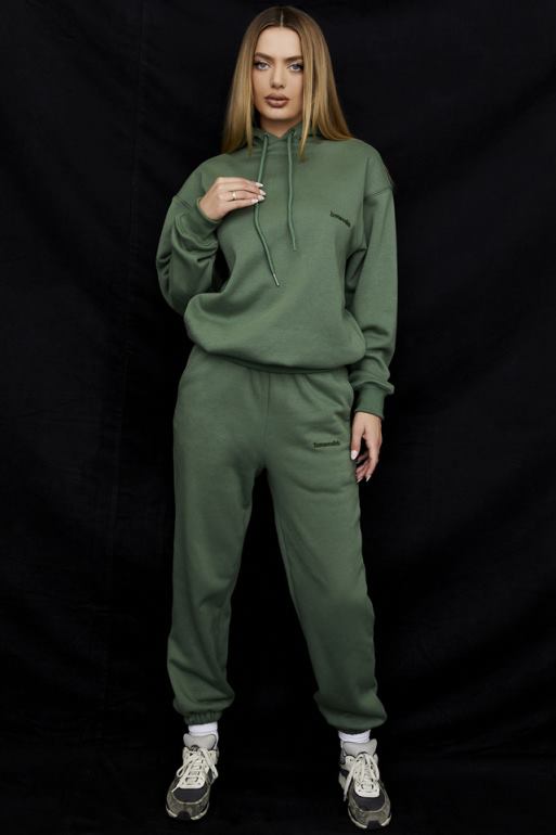 House of CB pantalon de jogging à dos en polaire sky moss N888H946 vêtements