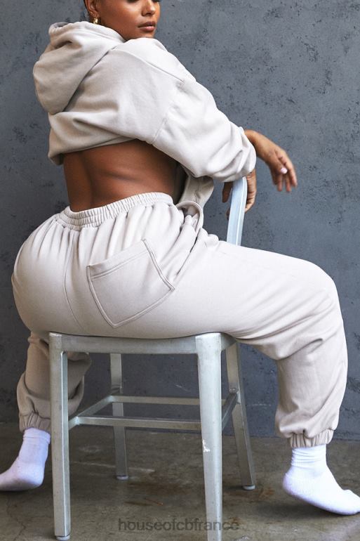 House of CB pantalon de jogging à dos en polaire sky stone N888H1000 vêtements