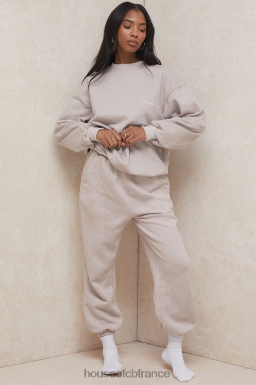 House of CB pantalon de jogging à dos en polaire sky stone N888H1000 vêtements