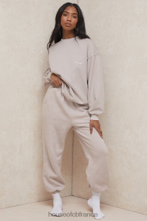 House of CB pantalon de jogging à dos en polaire sky stone N888H1000 vêtements